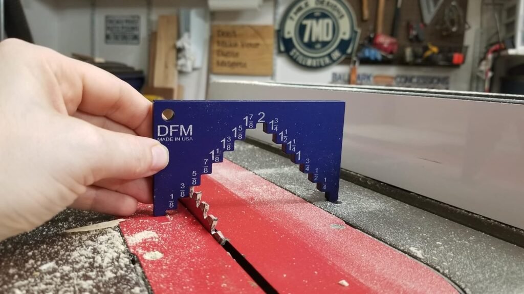 DFM Saw Height Gauge MADE IN USA for Table Saw and Router Tables